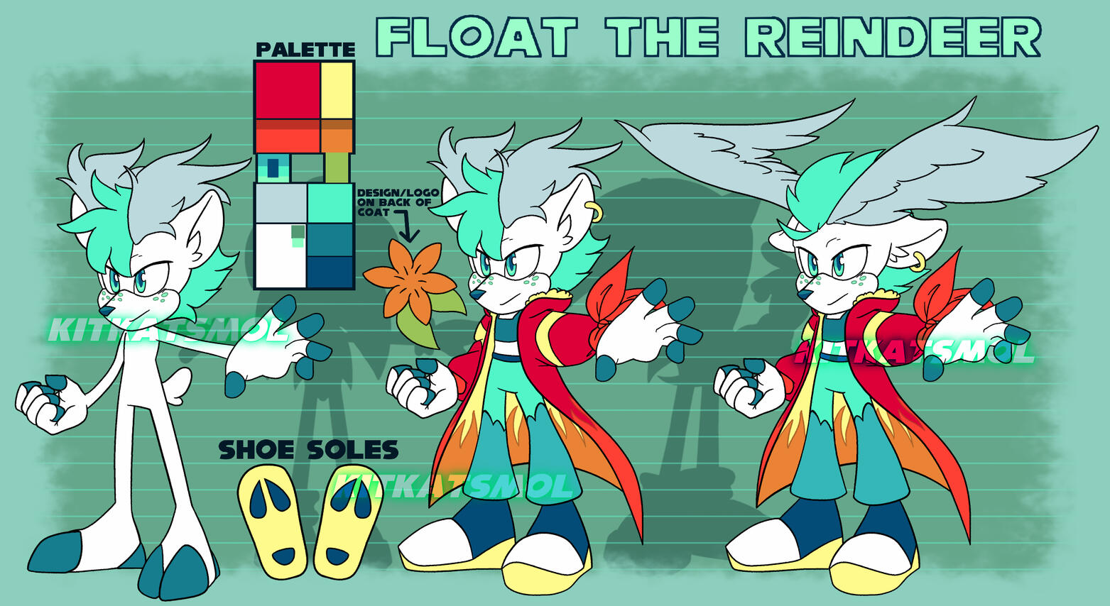 Float the Reindeer - Shaymin (Sky) Inspired